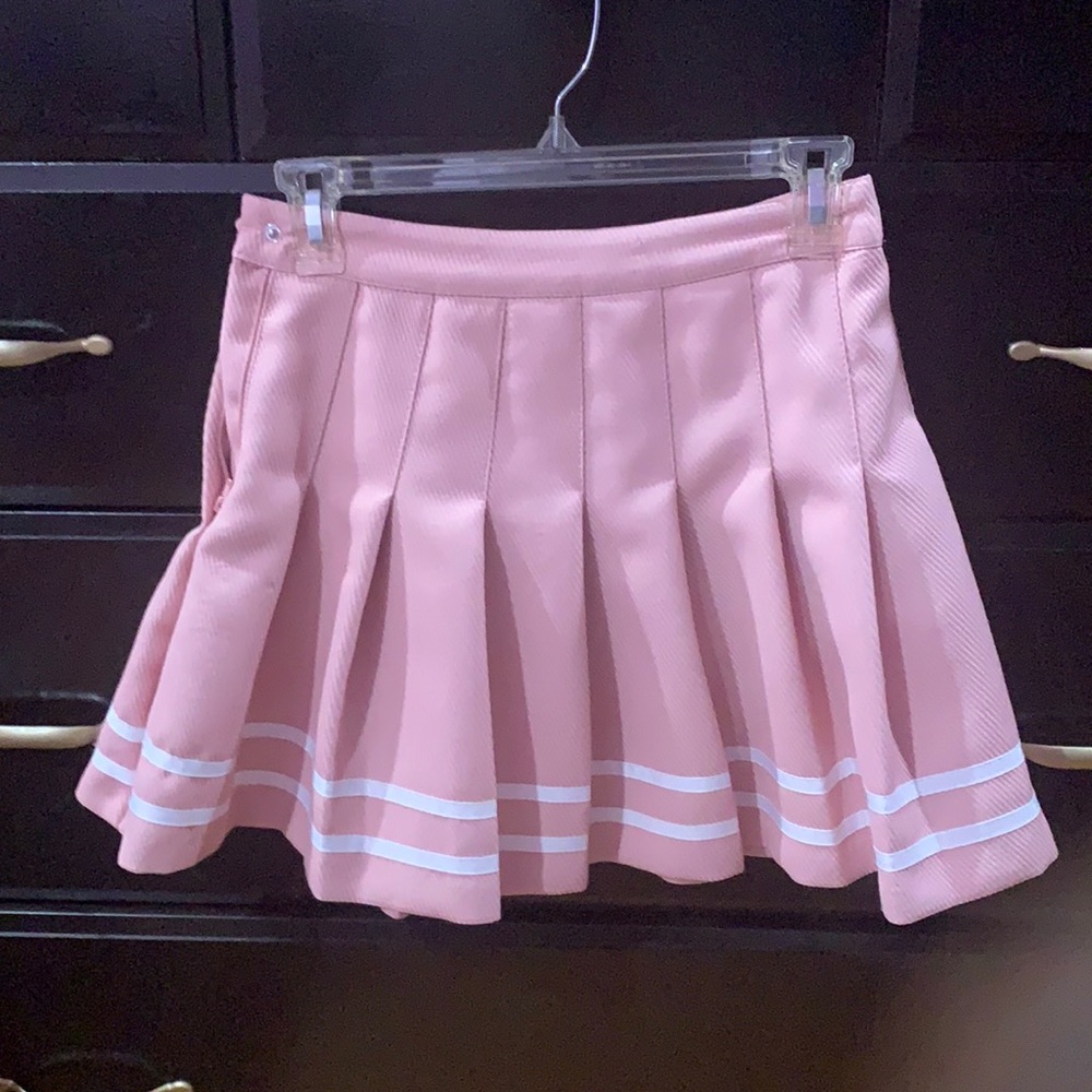 H&M Pleated Pink Schoolgirl Cheerleader Skirt